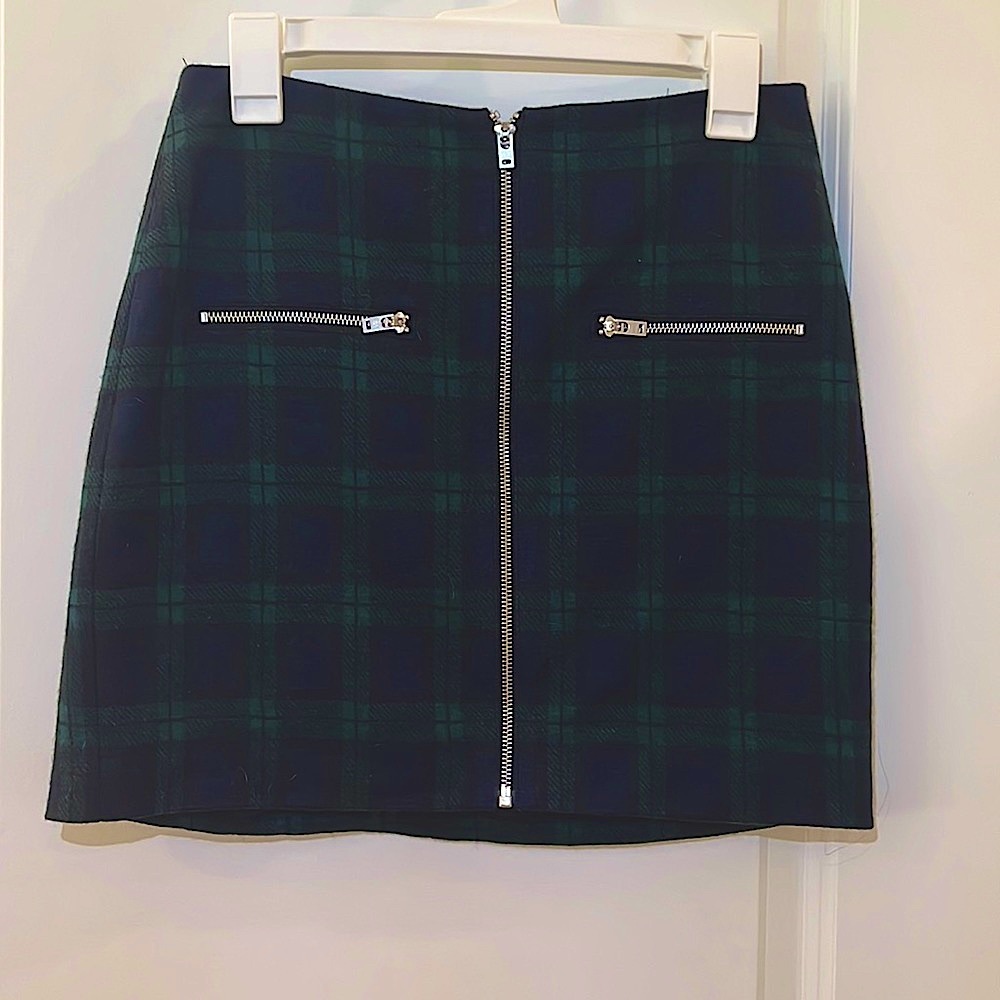 Madewell Plaid Mini Skirt